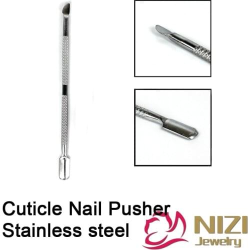 Nail File 13mm 1 pc Stainless Steel Portable Nail Tools Cuticle Pusher Manicure Pedicure Care Cleaner Tools Cuticle Remover