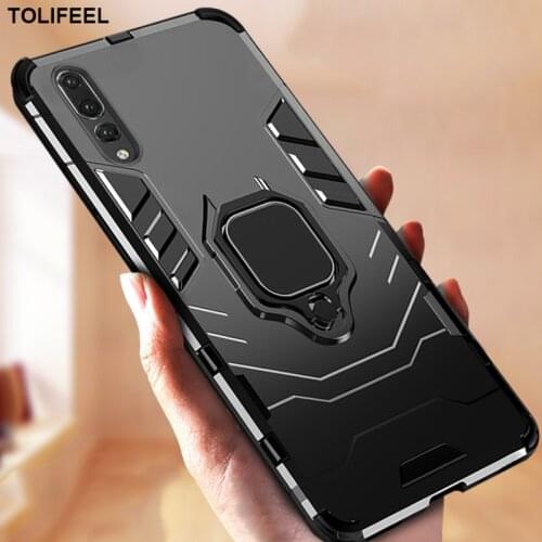 Shockproof Armor Case For Huawei P30 Lite Cases P30 Pro Stand Holder Magnetic Ring Phone Back Cover For Huawei P30 P30Lite Coque