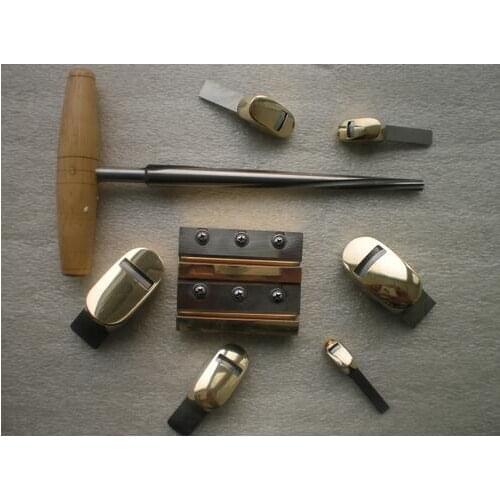 Cello Peg reamer & Cello Peg shaver & 6 pcs Brass Finger plane