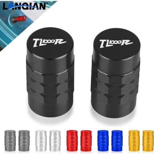 With Logo "TL1000R" For SUZIKI TL1000R TL 1000R TL1000 R Wheel Tire Valve stem caps Cover Air Aluminum Valve Caps Stem Cover