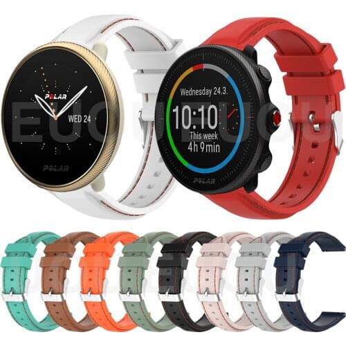 Suture Silicone Strap For POLAR IGNITE 2 / VANTAGE M2 M Band Bracelet For POLAR UNITE / GRIT X Wristband Watchband