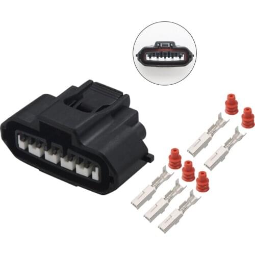 1 Set 5 Pin KET Engine Plug Housing Wire Harness Black Female Connector Ignition Air Flow Meter Socket For Toyota MG640945-5