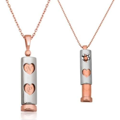 Tevuli 925 Sterling Silver Heart Stick Necklace