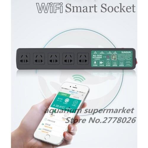SUNSUN WiFi intelligent controller timer switch socket Aquarium special socket AQ-500 AQ-800 AQ-806 APH-100