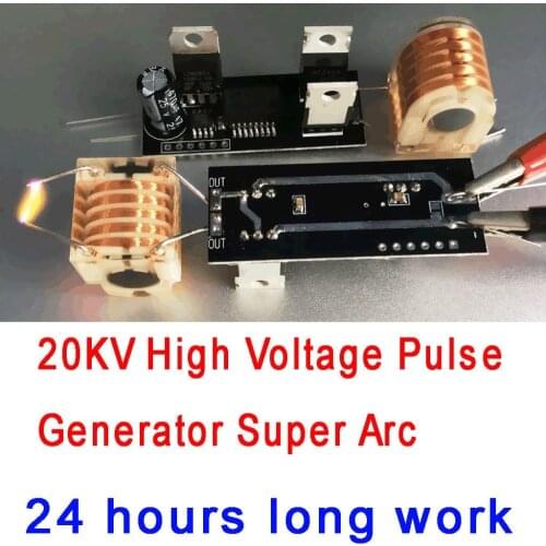 20KV High Voltage Pulse Generator Super Arc Ignition Boost Coil Module 12v 24v