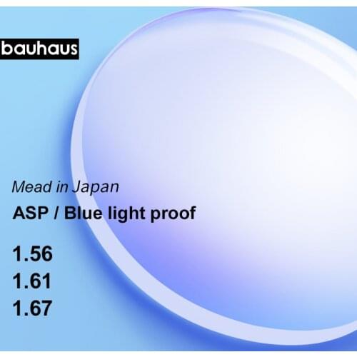 Japan Anti-Blue lenses High Index Aspherical Myopia/Hyperopia Presbyopia Prescription Optical Computer lens For Eyes Protectio