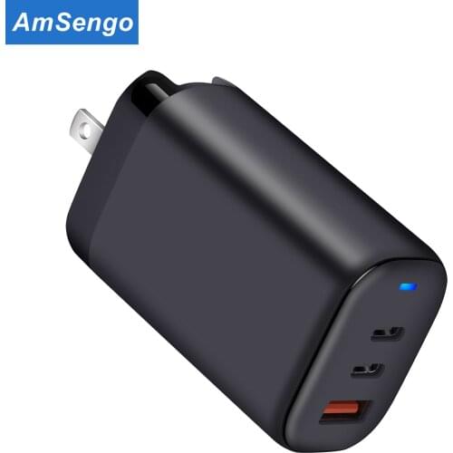65W Charger Quick Charge 4.0 3.0 Type-C PD USB Charger with QC 4.0 3.0 Portable Fast Charger For Laptop For iPhone 12 12 Pro