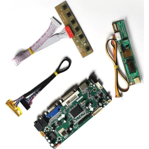 For LP171WU3-TLA1/TLA2/TLA3 LCD panel 17.1" 1920*1200 M.NT68676 display controller drive card CCFL LVDS 30Pin VGA+DVI kit