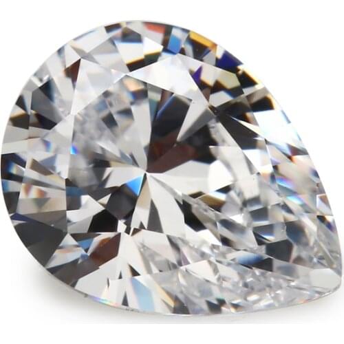 10pcs 2x3mm~13x18mm AAAAA Pear Shape Cubic Zirconia Loose Stones Cubic Zircon Stone For Diy Jewelry