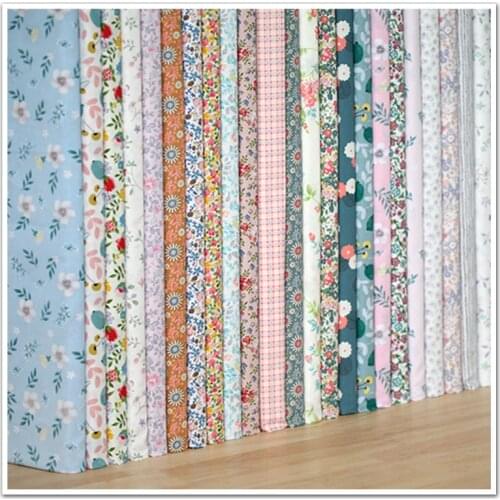 160x50cm fresh floral twill cotton fabric, making dress home decorate by yard free shipping