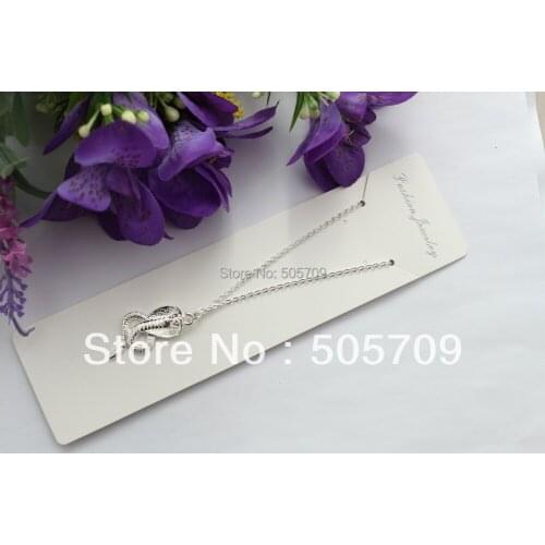 20PCS Bright Silver Color Plated Cobra Pendant Chain Necklaces #22469