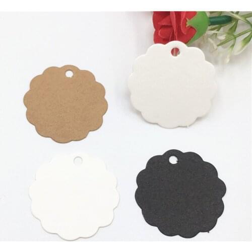 3.5cm Floral Colorful Paper Gifts Packing Display Tags 300Pcs/Lot No Letters Label For Graffiti Biscuits Chocolate Case In Bulk