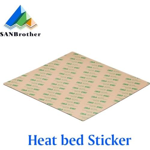 3D Printer Heat bed Sticker Magnetic Base 165/203/220/235/310/410mm With 3M Adhesive Bed Tape print build plate tape I3