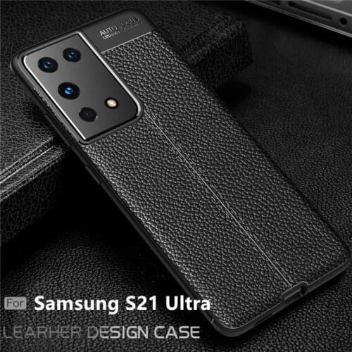 For Samsung Galaxy S21 Ultra Case For Samsung S21 Ultra Capas Bumper Leather For Fundas Samsung M21 A51 A71 S20 S21 Ultra Cover