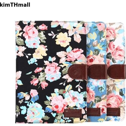 Case For Samsung Galaxy Tab 4 7.0 T230 T231 T235 Cover Smart leather flower tablets case for Galaxy Tab 4 7 inch case kimTHmall
