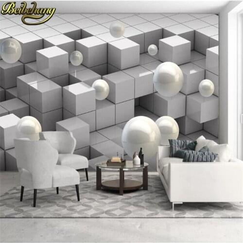 Beibehang custom papel de parede 3d bedroom TV background Cube ball wallpaper for living room photo wallpaper papel de parede