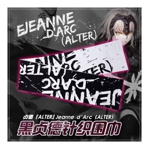 2021HOT Fate/Grand Order FGO Jeanne d'Arc Cosplay Men Women Autumn Winter Gifts Warm Soft Neckerchief Student Knitted Scarf Xmas