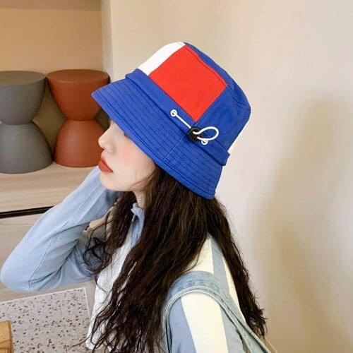 Patchwork Bucket Hat Women Men Fisherman Caps Panama Cotton Layer Fabric Sun Hats Casual Men Fashion Caps Panama Men Flat Hats