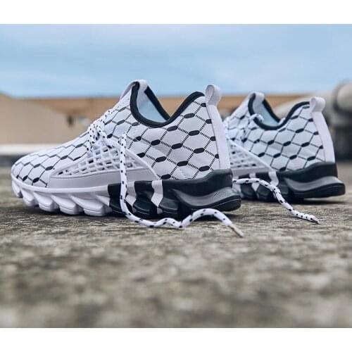 Fashionable Mens Comfortable Breathable Mesh Casual Lightweight Wearable Training Fitness Shoes Sports Shoes New Jogging Shoes
