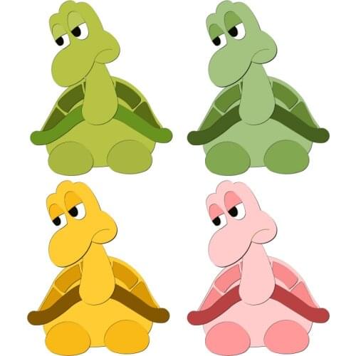 New Turtle Puzzle Wooden Die Scrapbooking N42 Cutting Dies Multiple Sizes Compatible With Most Die Cutting Machines