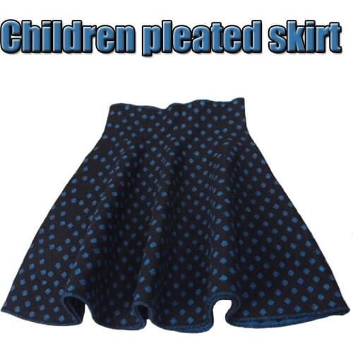 Autumn Winter Blue Dot Knitting Skirt Girls Skirts Princess Skirts Tutu Girl Child Clothing Kids Skirts Children Clothing
