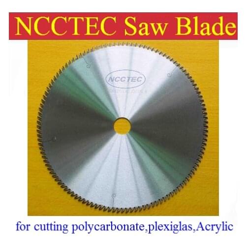 10'' 100 teeth 255mm Carbide saw blade for cutting polycarbonate,plexiglass,perspex,Acrylic/Professional 15 degree AB teeth
