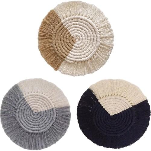Coaster Handwoven Heat Insulation Reusable Cup Pad Mat for Home Office Restaurant