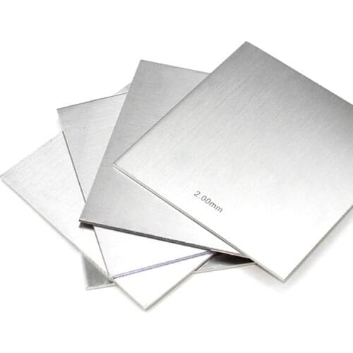 1pc 304 Stainless Steel Polished Plate Sheet Thick 0.05mm - 3mm x 200mm x 200mm