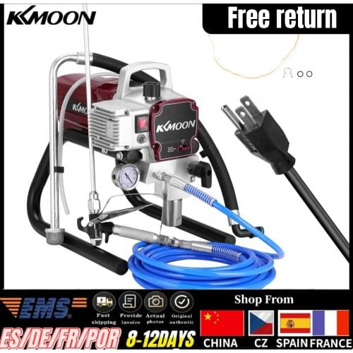 KKmoon Professional Airbrush High-pressure Airless Spray Gun Spraying Machine Electric Paint Sprayer Internal-feed Painting Tool