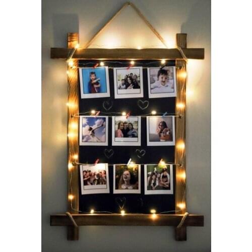 Modern World Magnet Latch Corded LED Luminescent Blackboard Photo frame фоторамка коллаж Photo frame