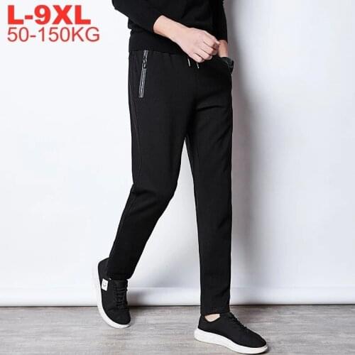 Sports Jogger Oversized Sportwear Bottoms Male Plus Size 9xl 8xl 7xl 6xl Sweatpants Men Solid Sweat Pants Mens Casual Trousers