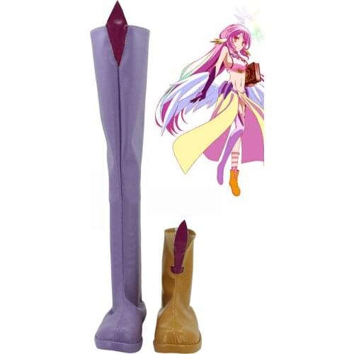 No Game No Life Jibril Cosplay Shoes Boots Jibril Cosplay Wig Custom Made For Halloween Christmas Festival