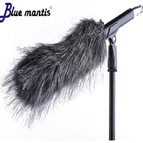 Dead Cat Outdoor Windproof Artifical Fur Windscreen Shield For Mic Cover Microphone Wind Hair 6.5-30CM Blue Mantis Brand