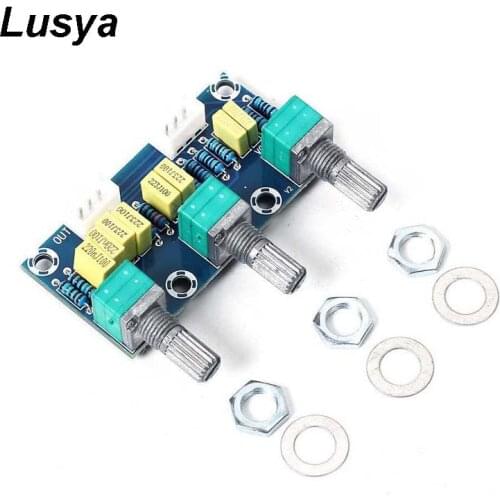 Preamp Amplifier Passive Tone Board Power High Low Sound Adjustment Electonic Module A2-008