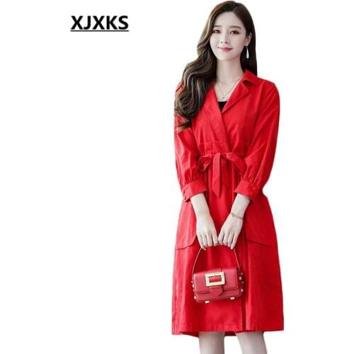 Женские тренчи XJXKS China At AliExpress
