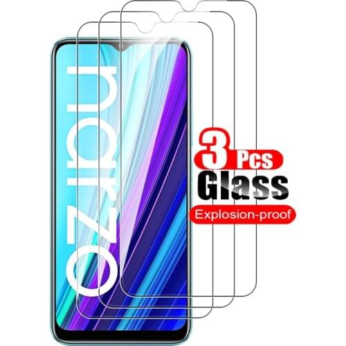 Narzo 30a full coverage tempered glass for oppo realme narzo 30a case for oppo realme narzo 30a soft protetcive film 3pcs