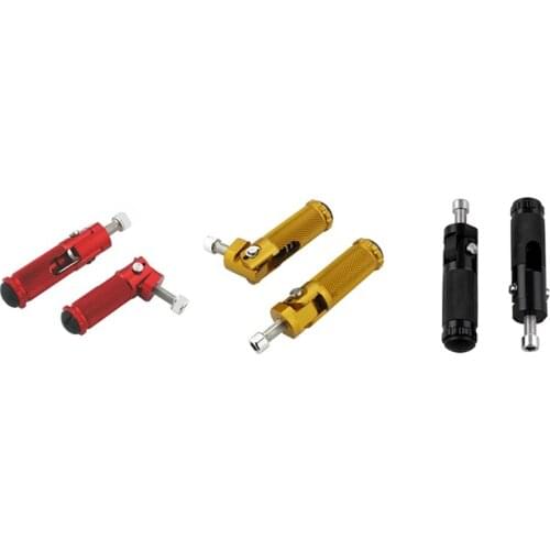 1Pair Motorcycle Rest Footpegs CNC Aluminum Folding Pedals Rear Foot Pegs Pedals Universal Motor Dirt Bike 8MM