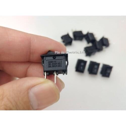 20pcs 10*15mm SPST 2PIN ON/OFF G130 Rocker Switch 3A/250V Car Dash Dashboard Truck RV ATV Home