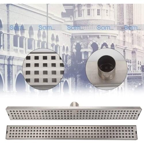 24-inch Rectangle linear shower drain Strainer Stainless Steel Floor Drain Shower Waste Water ,Bathroom Floor Drain 5667