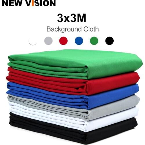 3x3m 3000 x 3000mm Black Green White Blue Red Gray Mixed Non-woven Fabric Photo Photography Backdrop Background Cloth