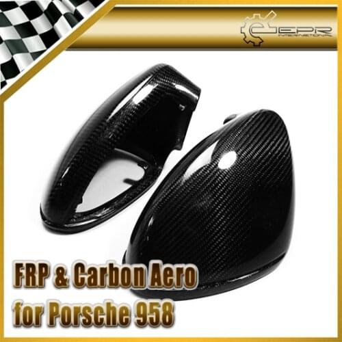Car Styling For Porsche Cayenne 958 Carbon Fiber Mirror Cover Replacement