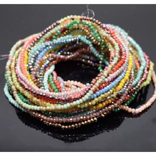 1x2mm Approx 190pcs Seed Beads red Crystal Glass Beads Charms Spacer Beads For Jewelry Making DIY Wholesale