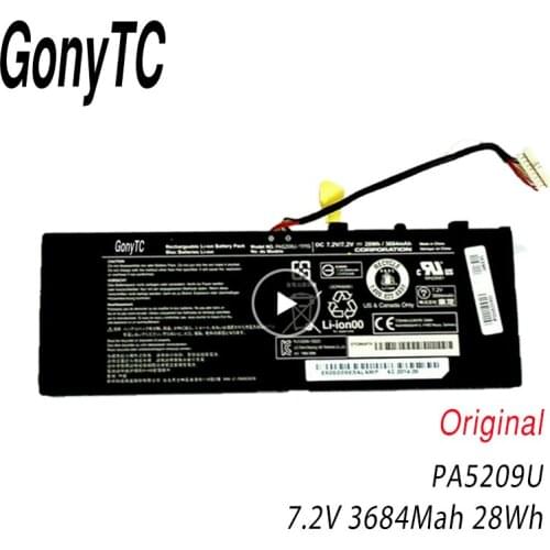 GONYTC PA5209U PA5209U-1BRS Battery For TOSHIBA SATELLITE L15W-B1302 L15W-B1310 L15W-B1208X L10W-C For Radius 11 -10E 11 -10G