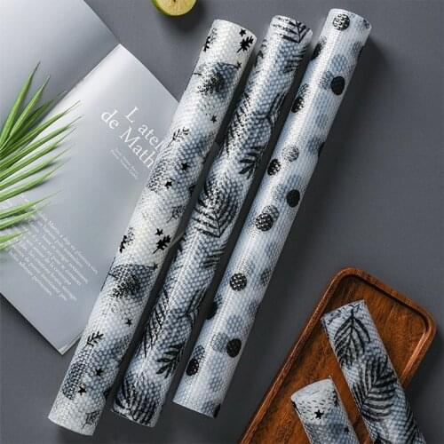 Kitchen Drawer Mat Oil-proof Moisture Table Shelf Liner Mats Cabinets Pad Contact Paper Non Slip Waterproof Cupboard Placemat