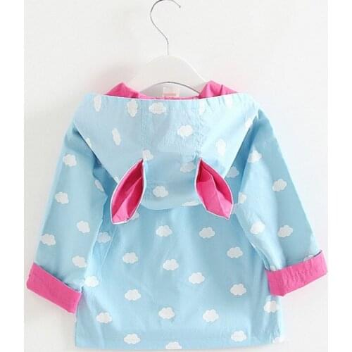 New Baby Jas Girls Fashion Hooded Jackets Cappotto Bimbo Baby Clothes 7BBC014