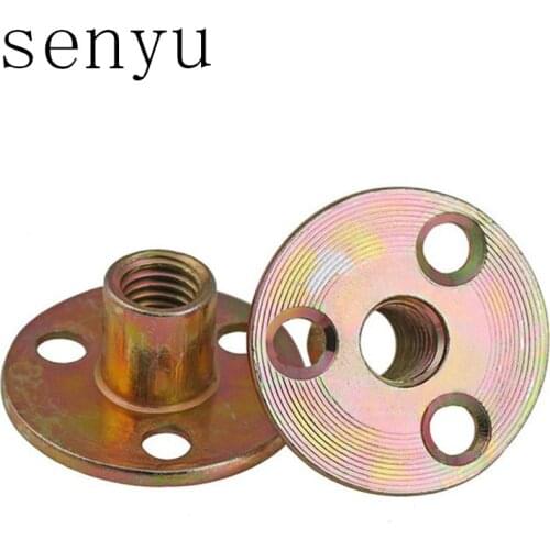 LUCHANG 10pcs M8 M10 Zinc splin Plated Model Lock Nut Trapezoidal Screw for Supporting Copper Nut Stepper Furniture Nuts