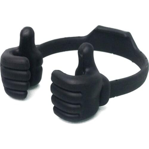Black Thumb Shape Cell Phone Stands Mobile phone Tablet Thumb Lazy Stents phone