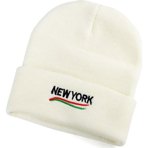 Fashion Acrylic Stretch Skullies Women Mens Winter Knit Hat Beanie Black White Purple