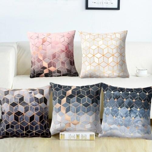 Marble Sofa Geometric Decorative Pillow Pillow Polyester Pillowcase Throw Pillow (pillow Core Not Included)