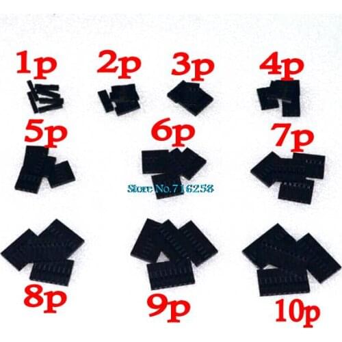Dupont kits 10 Values From 1P To 10P 2.54MM Pitch Dupont Housing Kit